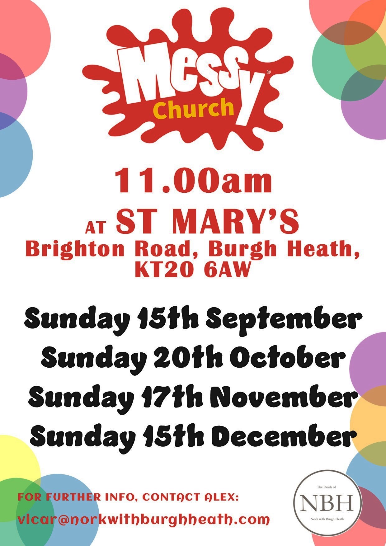 Messy Church September to Dece