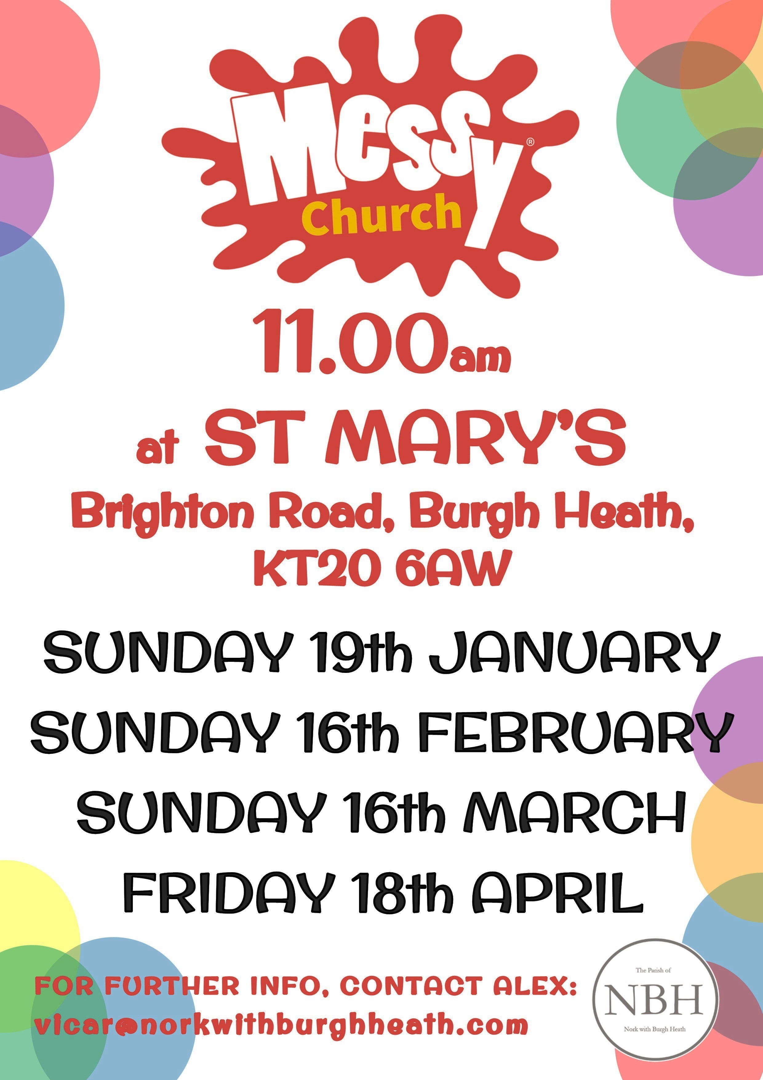 Messy Church January to April 